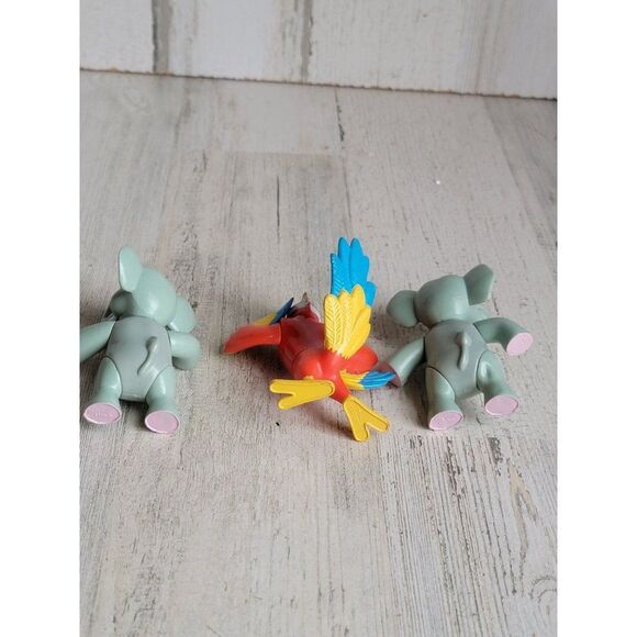 Rainforest Cafe animal elephant parrot bird toy set figure - Picture 7 of 7